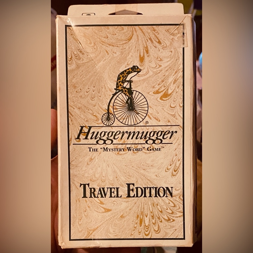 Vintage 1992 Unopened Huggermugger Travel Edition Game